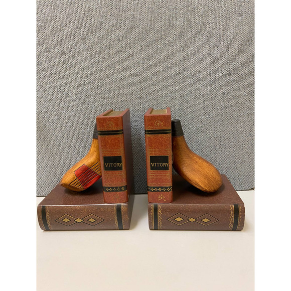 Golf Club Wood Driver Head Book Ends Vitory Bookends Vintage Style Library - Picture 1 of 10